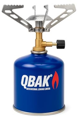 Hornillo de Camping Portátil con Cartucho de Gas 450g Estufa de Gas Ligera y Segura con Control Preciso de Llama, Ideal para Camping, Senderismo y Viajes