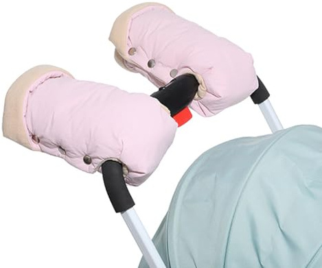1 par de orejeras de invierno para cochecito de bebé, calentador de manos, carrito, cochecitos, guantes cálidos, accesorios para cochecitos de bebé