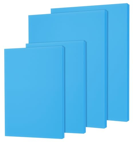 NBEADS 4 st 2 stilar hög densitet XPS skumbräda, 30 x 20 cm/40 x 30 cm XPS hantverksskum för gör-det-själv-modellering konstprojekt cosplay rekvisita produktion snidad värmeisolering, 30 mm tjock djup