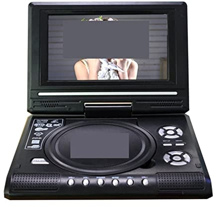 Lettore DVD, Lettore DVD portatile TV via cavo AV Funzione proiettore Supporto USB Flash Drive Supporto scheda SD AV-in/Out