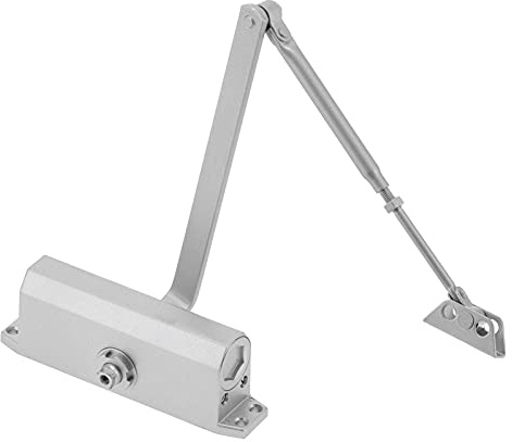 RASTKY Cierrapuertas con Amortiguador Hidráulico, Brazo Telescópico, Cierre Automático para Puertas Ignífugas, Adecuado para Puertas de Metal/madera