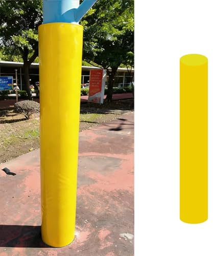 VOLDAX Basketball Pole Padding Wrap Around, Carport Pole Padding, Outoor Post Safety Pad for Court/Carport/Charging Station, Weatherproof(Yellow,21.9cm/8.7in)