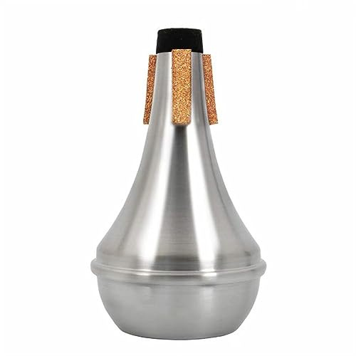 Silenciadores de trompeta de aluminio para práctica recta, aleación de aluminio