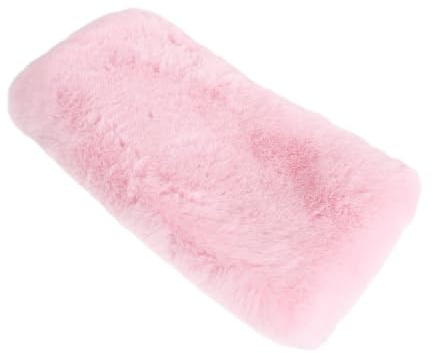 Ciieeo Manicotto Scaldamani in Peluche Rosa per Donna e Ragazza, Leggero e Caldo Pelliccia Sintetica, per Uso Quotidiano e Viaggio Invernale