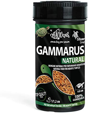 Haquoss Natürliches Gammarus Getrocknete Garnelen Schildkrötenfutter, 250 ml/27 g