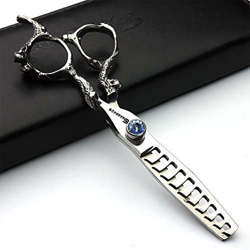 Giappone 6/7/8/9 pollici hair professional stylist, forbici, parrucchiere studio, strumento di styling professionale, forbici (Cesoie di diradamento da 6 pollici)