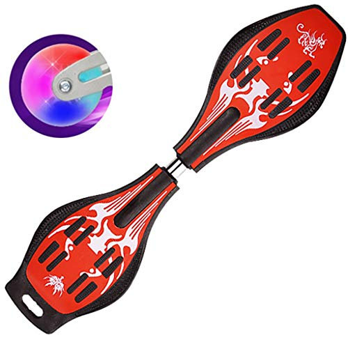 LZY Snake Board Vitality Board Camo Carving Casterboard Skateboards Street Surfboard, Anfänger Kinder Verschleißfestes Zweirad-Flashboard Unisex, Erwachsene, Kinder