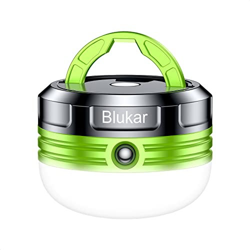 Blukar Lanterna da Campeggio, LED Lampada Campeggio Portatile Impermeabile, Luce per Tende con 3 Modalità & Base Magnetica per Camping/Trekking/Pesca/Escursionismo/Emergenza