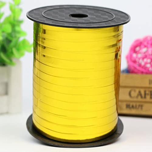 CC wonderland zone Gold Geschenkband Spule (457m x 5mm) Ringelband für Bastelprojekte und Geschenke