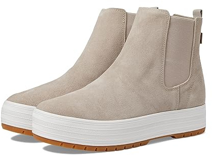 Keds Women's The Platform Chelsea Lug Boot, Taupe Suede, 5 UK