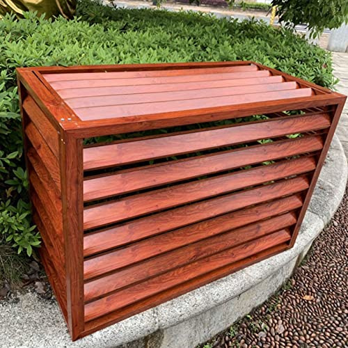 Zentrale Klimaanlagenabdeckung im Freien für Außengeräte, Sichtschutzzaun für den Außenbereich, wetterfestes Aluminiumlegierungs-Poolpumpen-Mülleimergehäuse, Metalltrennwand für Deck/Terrass