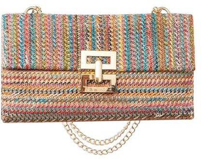 YOUSIS Women's Straw Clutch Bag, Summer Straw Beach Handbag Purse Wallet