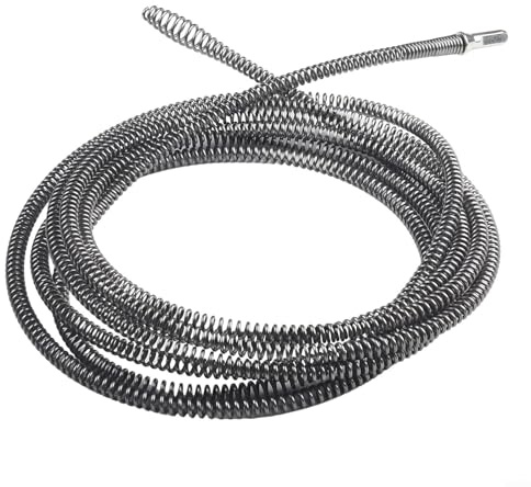5/8/10m Drain Auger Cable Drain Snake Clog Remover with Drill Connector Flexible Plumbing Drill Pipe Cleaner for Kitchen, Bathroom, Toilet and Shower Sink(5 meters)