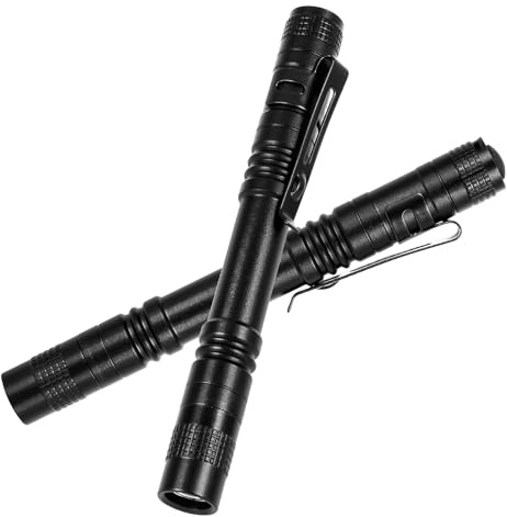 Cussity Pen Torches 5Pcs, LED Pocket Torch with Clip for Home,Emergency | Handheld Small Mini Pen Light, Pen Flashlights, for Outdoor,Camping, Inspection IPX4 Waterproof