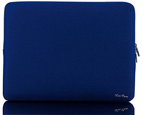 Soft Sleeve Bag Laptop Sleeve Bag 13inch,Form Fitting, Slim Design, Foam Padding, with Quick Zipper Top Loading Access, for Air, Pro, Ultrabook (Blue)