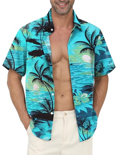 Gavliuu Hawaiian Shirts for Men Beach Tropical Casual Vacation Shirt | travel, beach, vacation, caruise, party, dating, music festival, casual outing