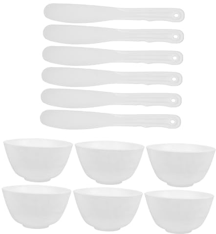 Beavorty Recipientes de Silicona para Mezclar Mascarillas Faciales Cuenco para Mascarillas de Barro DIY Accesorios de Belleza para Spa