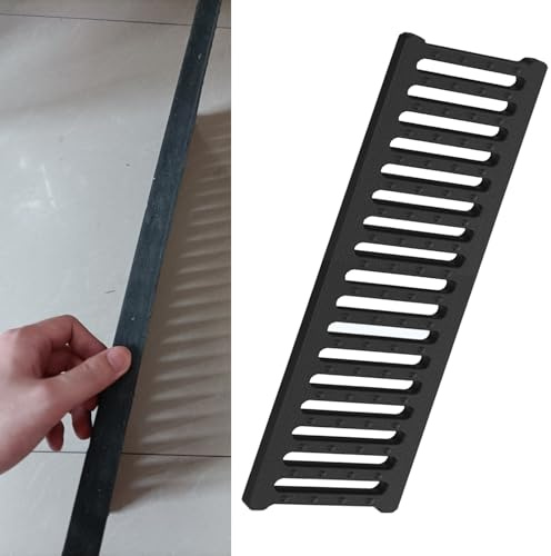 Tapa Desague Terraza Rejilla de Drenaje de Plástico para Patio Al Aire Libre, Filtros de Drenaje, Cubierta de Alcantarilla, Drenaje de Patio, Cubierta de Drenaje de Zanja de 10 cm de Ancho y 2 cm de E