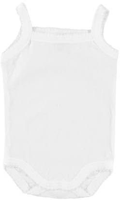 BABIDU Body Bebé Tirantes Finos Algodón 100% Suave y Transpirable, Ideal Recién Nacido Niña y Niño, Ropa Bebé Cómoda, Body sin mangas Para Bebé Hasta 36 Meses Unisex