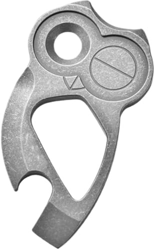 Beerbake Opener-Bouteille, Apri in titanio Bouteille Little Open Owl Bishop | Apriscatole multifunzione, portachiavi creativo portatile da appendere per uomo e donna
