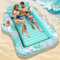 Charmofun Flotador Inflable de Bronceado Grande, Colchoneta Hinchable Piscina con Portavasos y Barra de Hielo, Piscina Bronceado Hinchable Adultos para Playa Fiestas Verano (Verde)