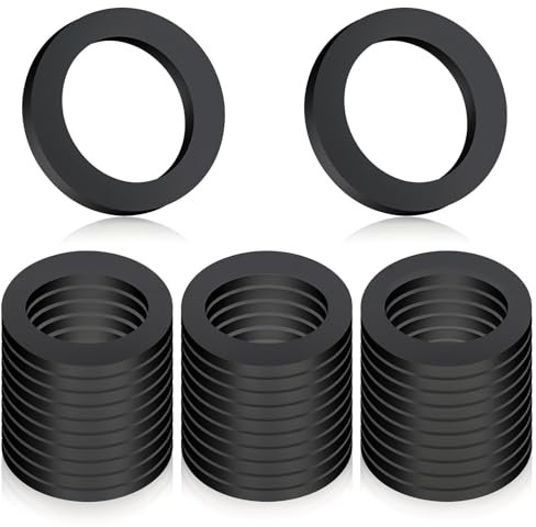 30 Stück Dichtungsringe 1 Zoll Flachdichtungen Dichtung Gummi Wasserhahn Unterlegscheiben Flachdichtung für Dichtung Duschkopf Waschbecken Ablauf Poolpumpe Pool