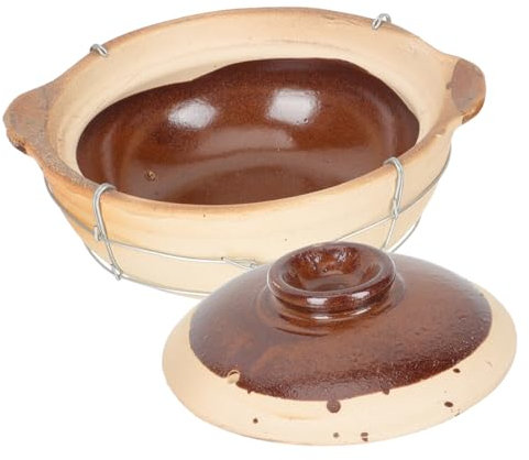 Cabilock Cocotte Maison Pot Chaud En Argile Marmite à Ragoût Mini Ragoût Avec Couvercle Casserole Casserole Pots En Terre Cuite Notre Casseroles Cocottes Avec Couvercle Marmites Le Fer