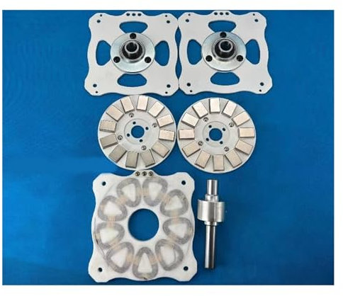Rendement élevé à basse vitesse de générateur sans noyau d'aimant permanent de disque de bricolage de puissance élevée de 1000w avec une efficacité élevée(Steel Kit)