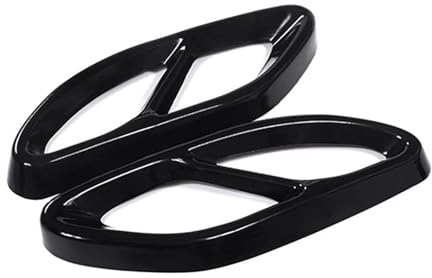 SQIFBA Endrohr Endstuck Auspuffblende Für Mercedes Für Benz A-Klasse W176 B-Klasse W246 W212 W213 W205 X253 C180 C200 Endrohr Auto Auspuffrohr(Schwarz)