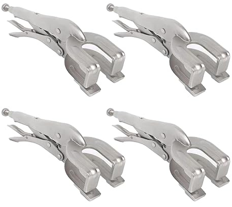 4 Pack 9 Locking Pliers, Metal Welding Clamp U-Shaped Vise Grip Locking Pliers, Quick-lock Release for Easy Removal