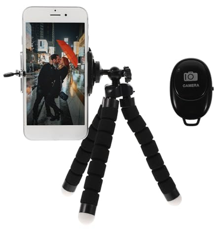 MUELODSIC Supporto per Fotocamera in Acciaio Inossidabile, Treppiede Stabile e Resistente alla Corrosione per Telefoni e Fotocamere, Piccolo e Portatile per Uso Quotidiano