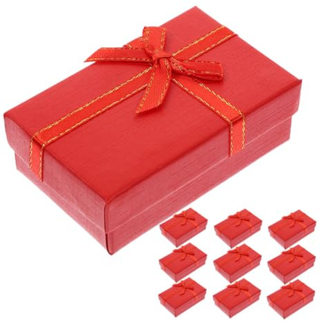 Gatuida 10 Piezas Joyero Para Pendientes y Collares Cajas De Obsequio Pequeñas y Vacías Para Cajas De Obsequio Para Joyas Anillos Para Guardar Joyas