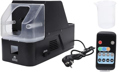 Naroote Seifenblasenmaschine, Automatischer Rauch-Seifenblasenbläser mit 3 Effektmodi und Fernbedienung, Vielseitig Einsetzbar für Partys Im Freien, Hochzeiten, Geburtstage (EU-Stecker)