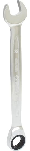 KS Tools 503.4222-E Llave combinada de carraca GEARplus, 22 mm, colgador