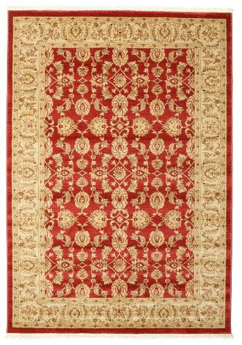 RugVista Ziegler Kaspin, Rug, / Kazak, 7′7″ x 5′3″ ft (230 160 cm), Rectangular, Medium Pile, Living Room, Dining Bedroom, Kitchen, Dry Clean Only, oeko_tex_100, Red