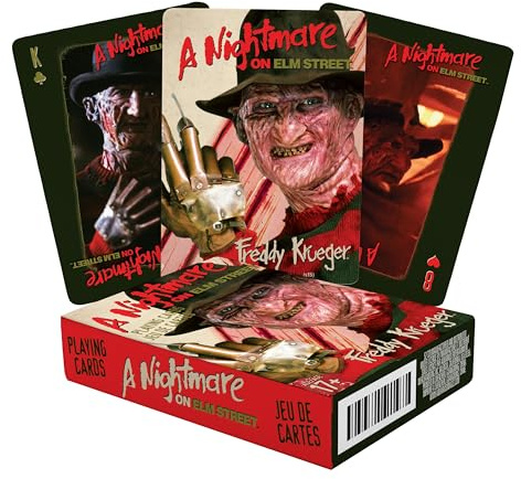 AQUARIUS A Nightmare on Elm Street Playing Cards - NOES Themed Deck of Cards for Your Favorite Card Games - Officially Licensed Merchandise & Collectibles