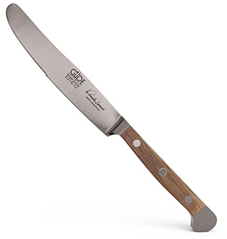 GÜDE Solingen - bordskniv smidd, 12 cm, fat ek, ALPHA-FASSEICHE - double bolster, Handgjord Tyskland