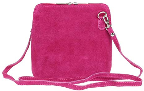 Girly Handbags Womens Small Suede Leather Cross Body Messenger Bag Genuine Italian Shoulder Handbag