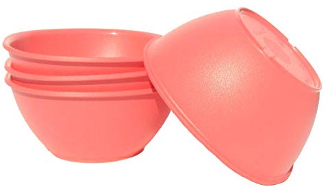 Tupperware Legacy 1 3/4 Tassenschüssel-Set, 4 Stück, Koralle Guave