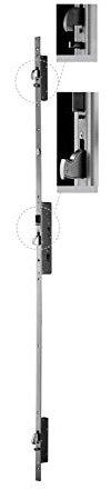 Serrure multipoint Iseo Multiblindo Easy Sortie entrée 35 DIN gauche avant en U art. 7A39003522S.A