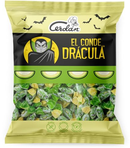 Caramelos Cerdán - Halloween El Conde Drácula Sabor Melón - Bolsa de 500 gr