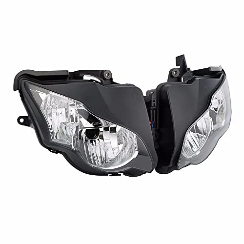 Motorcycle Headlight Headlamp Assembly Compatible for Honda CBR1000RR 2008-2011 2009 2010 CBR 1000 RR Motorbike Fairing Plastic Headlight Front Head Lamp Clear