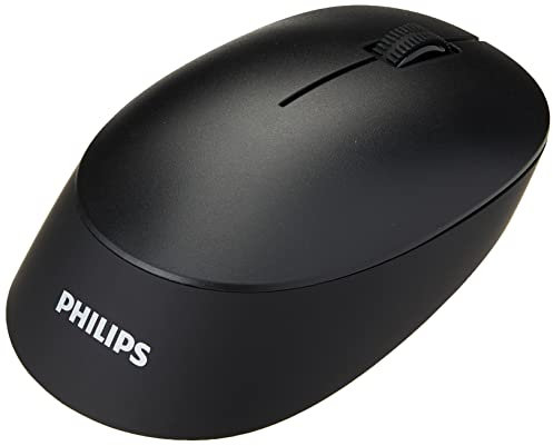 PHILIPS SPK7407B Wireless mouse, Ambidextrous design, Scroll wheel, Ergonomic, Optical Tracking, plug and play, silent design for reduced click sound, Bluetooth
