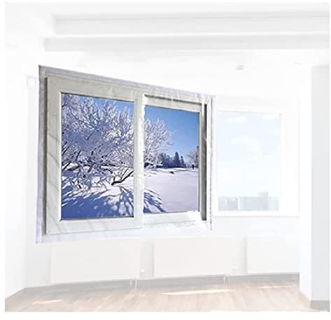LIJINBO Thermo Cover Fenster-Isolierfolie,Fenster-Isolationsfilm, Windschutzscheiben-Windschutzscheibe, Antistatische Fensterfolie Eva Filmtuch for Küche (Color : Clear, Size : 2.6x1.8m)