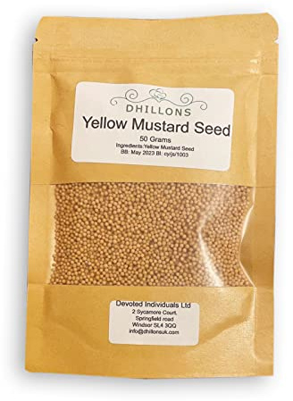 Dhillons Yellow Mustard Seeds 50g