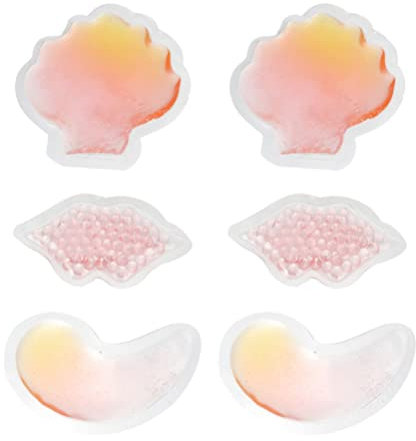 FOMIYES 6stücke Kühl Pack Gel Für Gesicht Augen Lippen Wärme Und Kältegelpackungen Kühlpacks Pads Zur Schmerzlinderung Bei Verstauchungen Zerrungen