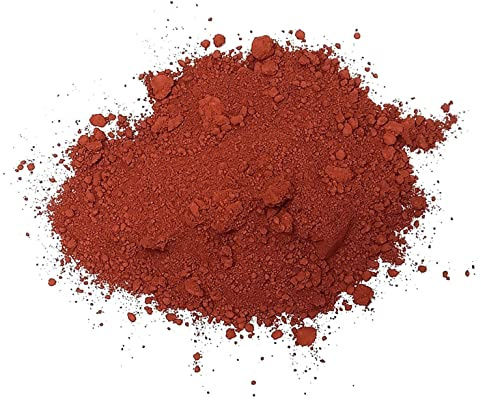CRIGEMA - Pigment aus Pulver - Titanweiß - 200 g - 100 % rein - Ölfarbe, Tempera, Encaust, Fresko (Titanweiß) (Roter Ocker)