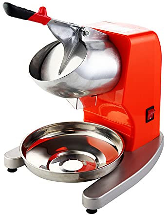 Electric ice shaver single blade ice crusher commercial and domestic high-foot ice crusher 80kg ice per hour