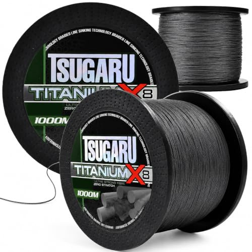 Angelschnur 8fach geflochten Braided line Hauptschnur Titanium X8 150m/1.000m 0,08-0,40mm