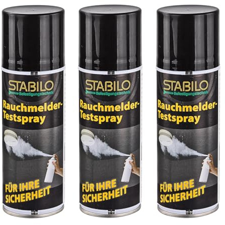 3X Rauchmelder-Testspray 200ml | Prüfspray, Testspray zum Testen von Rauchmeldern